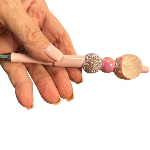 HELLO KITTY Fancy Pink Handmade Beaded Pen BLINGY! - Picture 6 of 6